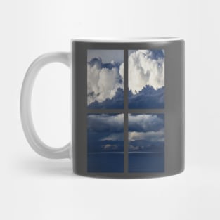 Blue Ocean Landscape in Geometrical Shape Mug